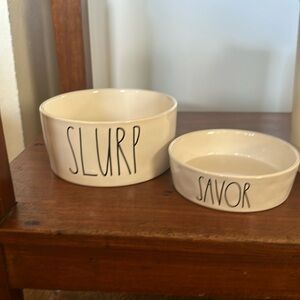 Rae Dunn dog bowls